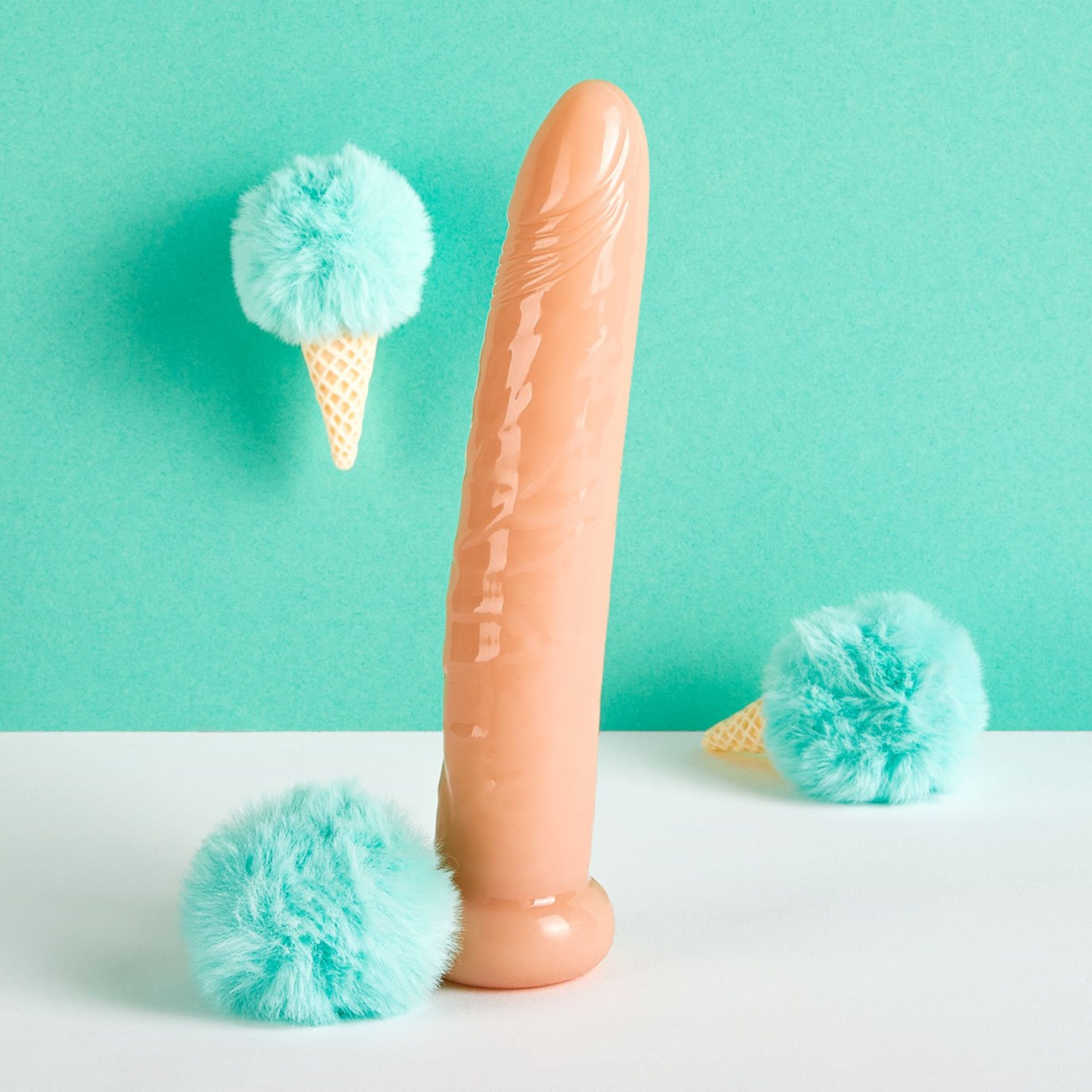 slanke-natuurlijke-dildo-17-5-cm-Natuurlijk licht-2