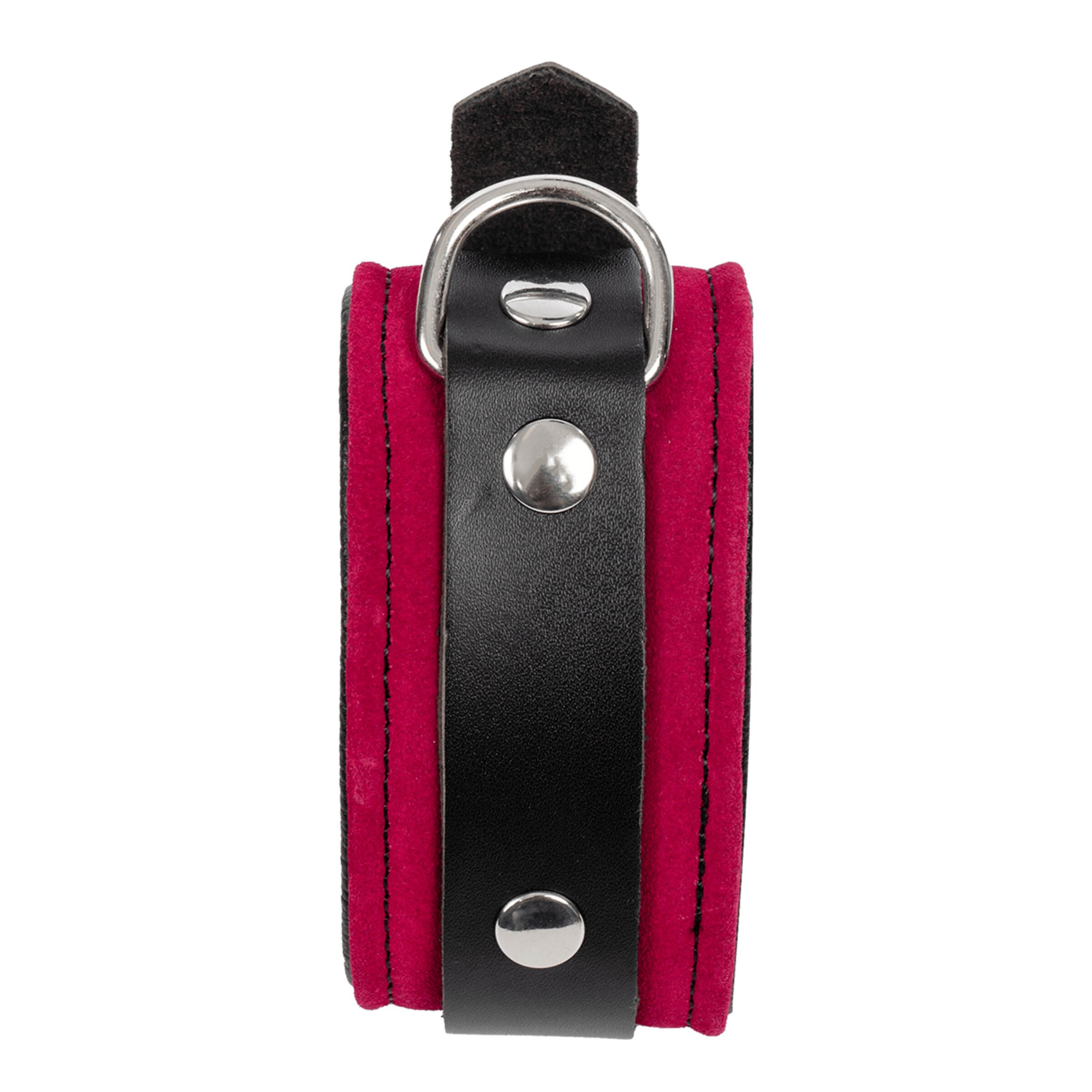 leren-voetboeien-met-karabijnen-Violet-Zwart-4