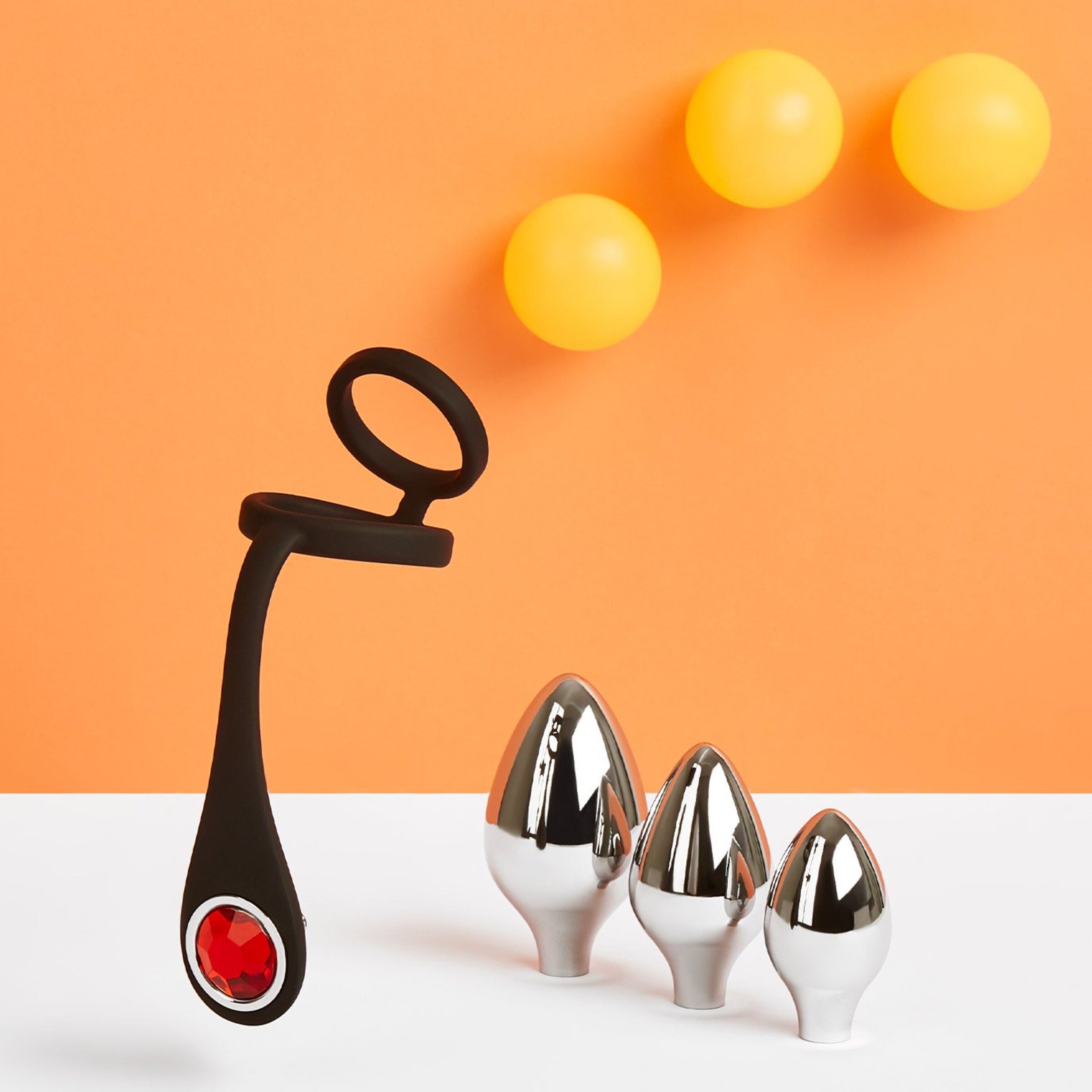 anaalplug[nbhy]set-4-delen-15-cm-Rood-Zilver-Zwart-2