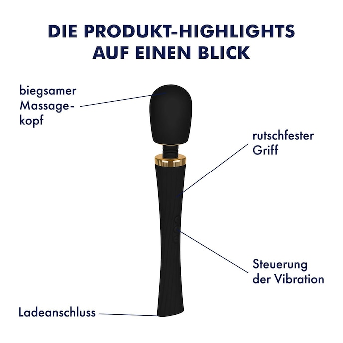 luxuriöser-massager-30-cm-Gold-Schwarz-2