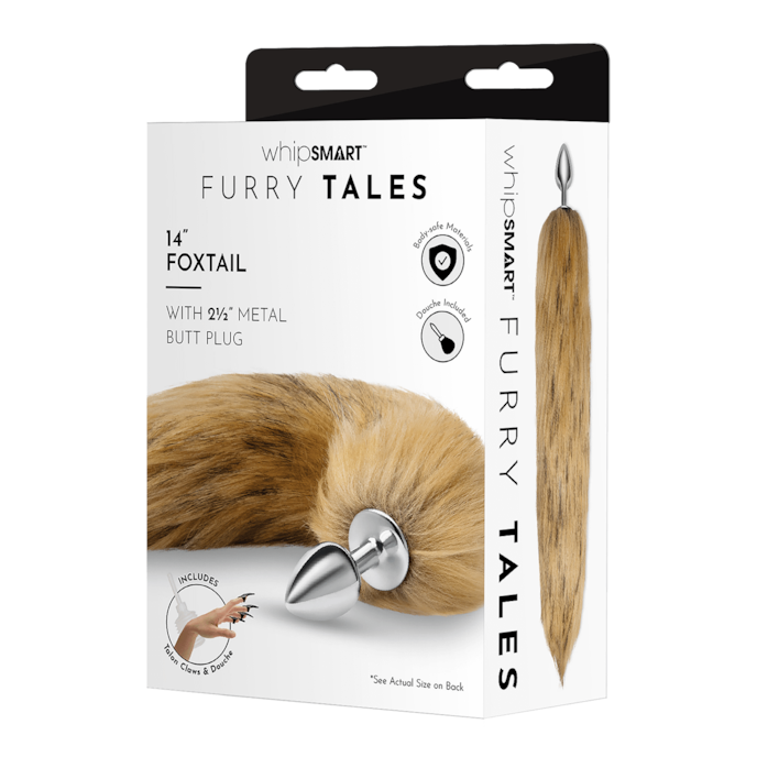 furry-tails---14-fox-tail-35-6-cm-Bruin-Zilver-3