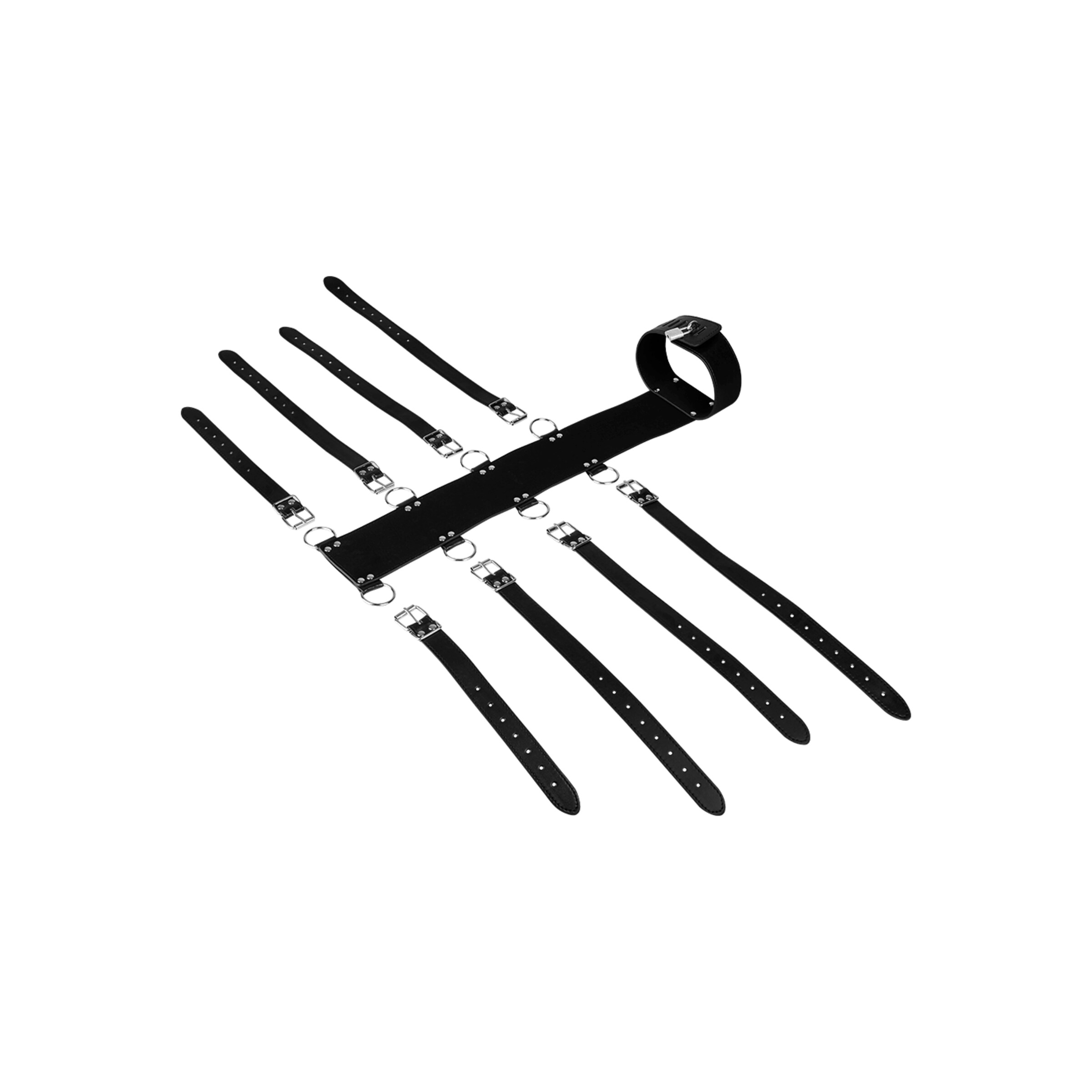 harnais-de-bondage-polyvalent-9-pièces-Argent-Noir-3