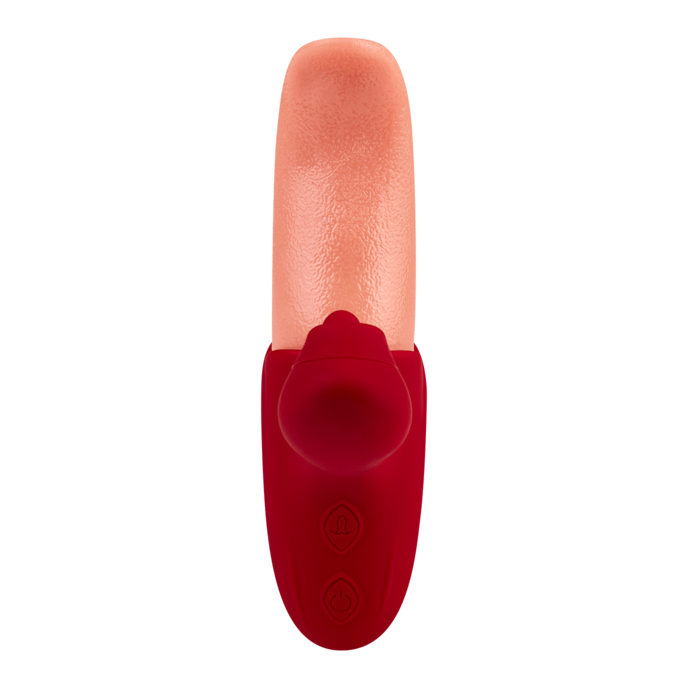 vibromasseur-rabbit-en-forme-de-langue-15-5-cm-Naturel clair-Rouge-4