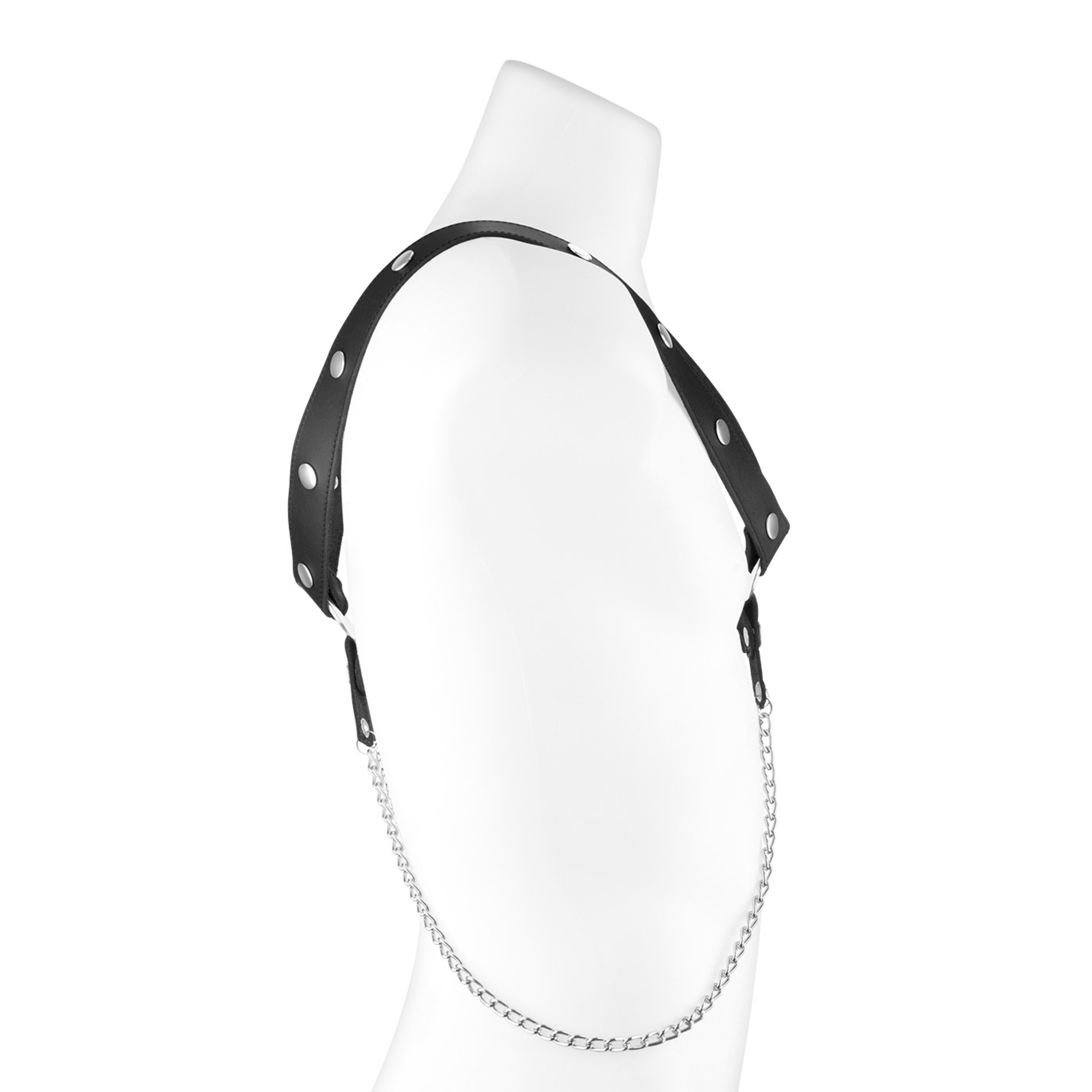 bodyharness-met-metalen-kettingen-Zilver-Zwart-2