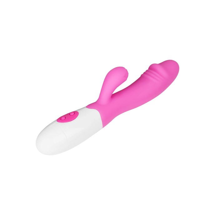 rabbit-puissant-en-silicone-avec-gland-stylisé-19-cm-Blanc-Lilas-4