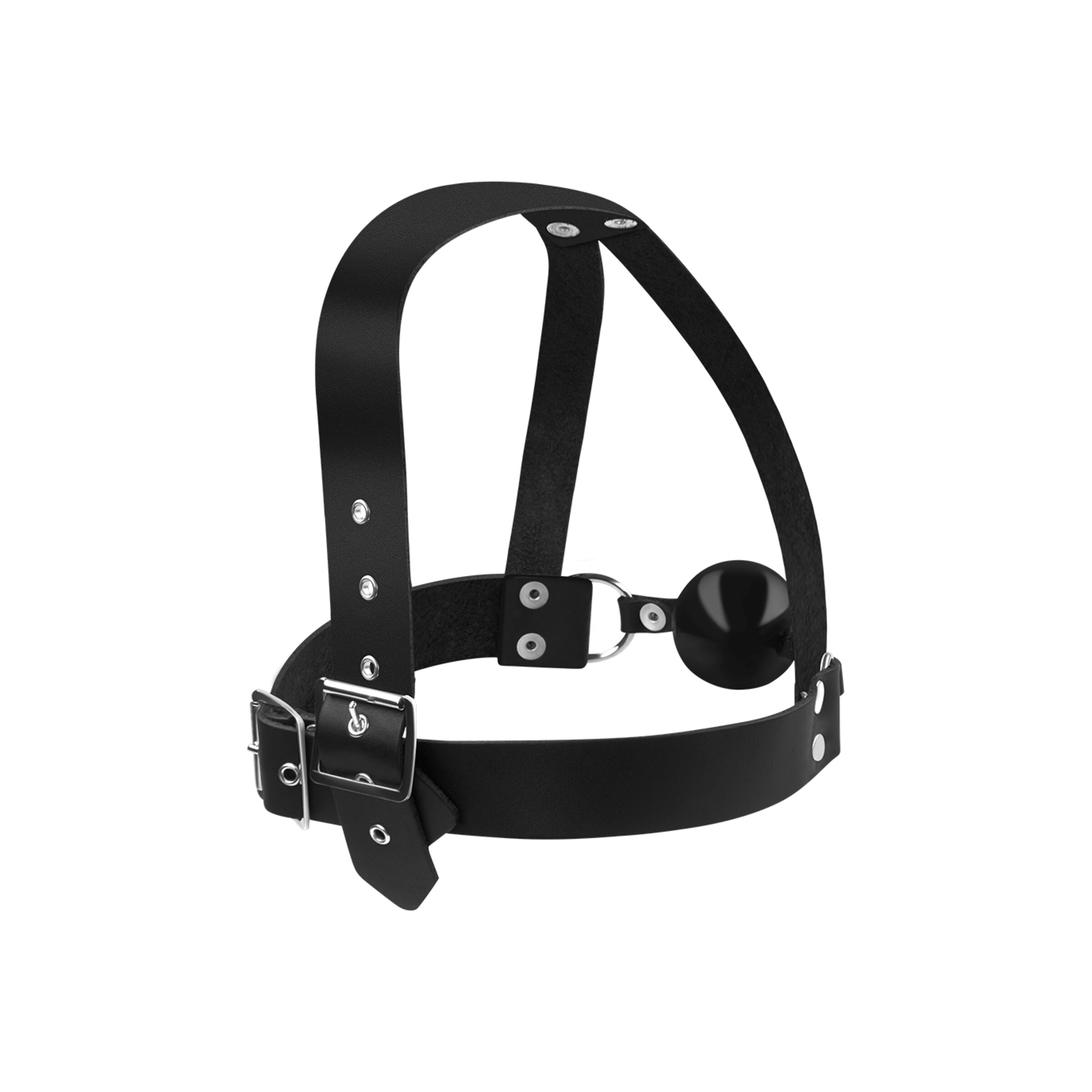 bâillon-avec-harnais-Noir-2