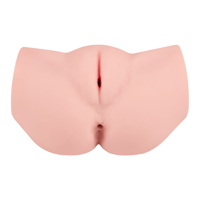 natuurlijk-ogende-masturbator-met-2-openingen-17-5-cm-Natuurlijk licht-2