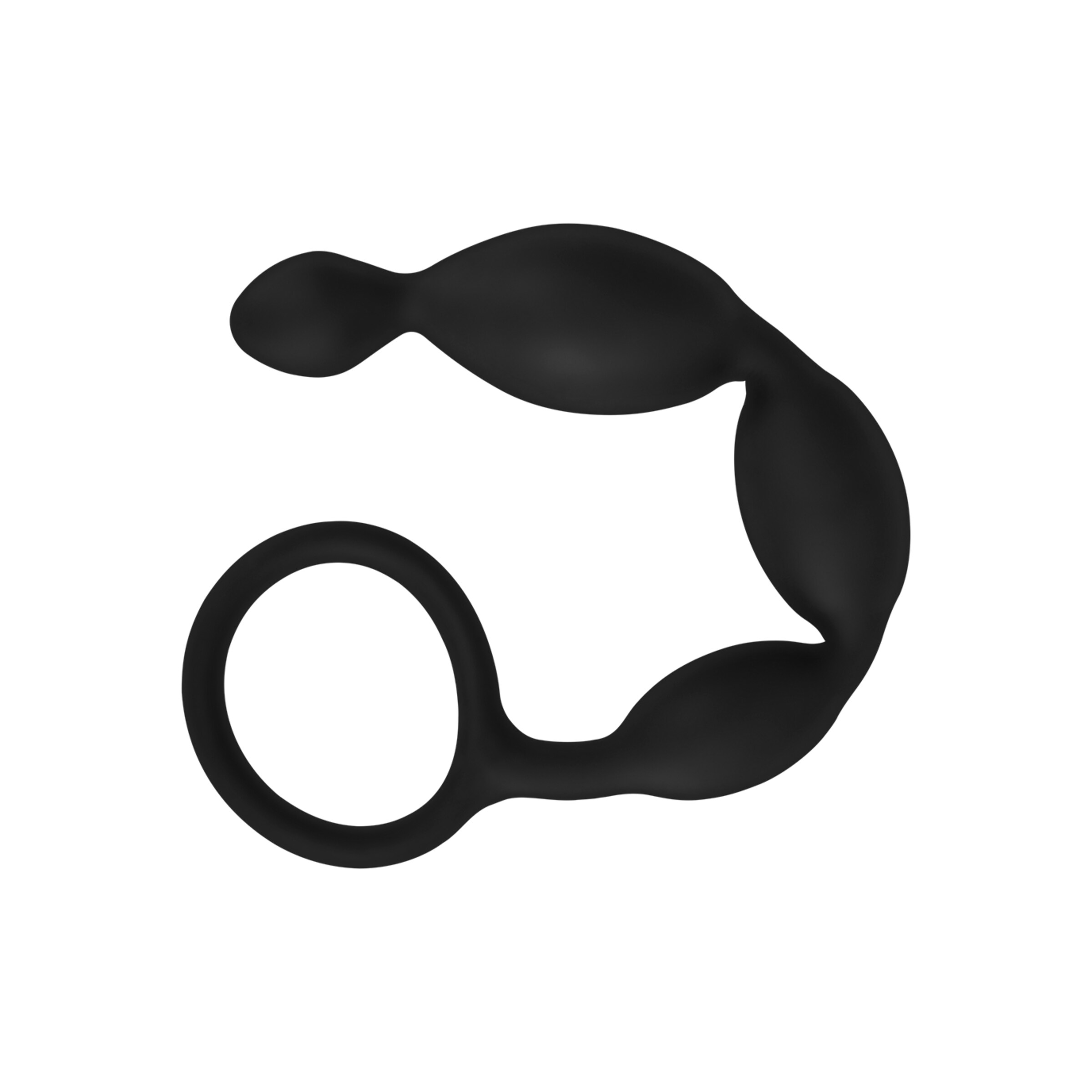 chaîne-anale-avec-anneau-de-retenue-19-5-cm-Noir-4