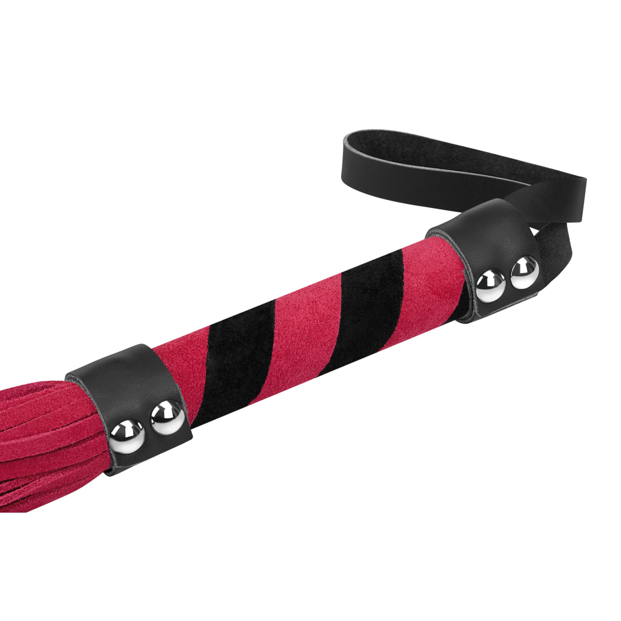 zweep-met-suède-riemen-Violet-Zwart-5