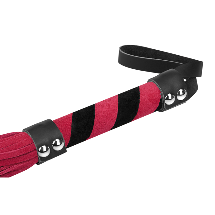 zweep-met-suède-riemen-Violet-Zwart-5