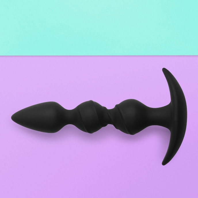 gode-anal-structuré-en-silicone-16-5-cm-Noir-2