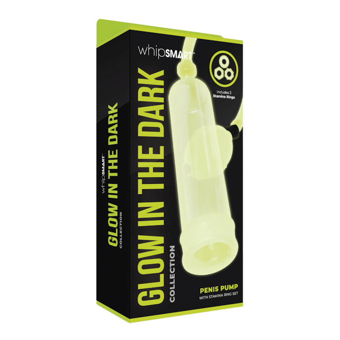 glow-in-the-dark---penis-pump-&-stamina-ring-set-Neongeel-Weiß-3