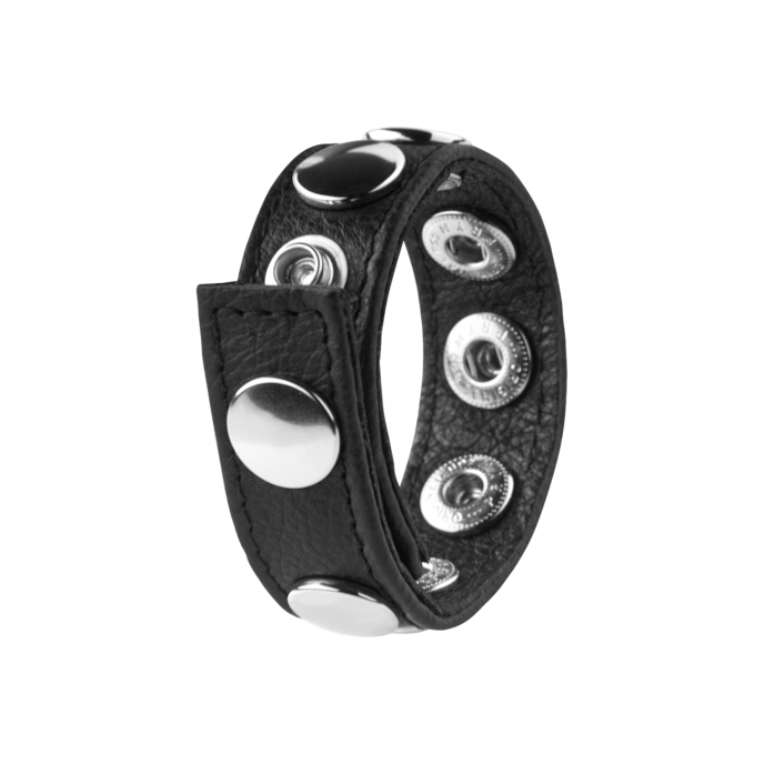 penisriem-met-knopen-Zilver-Zwart-2