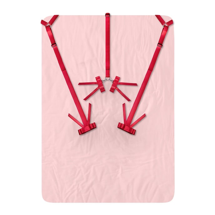 bett-fessel-set-mit-schleifen-Rot-1