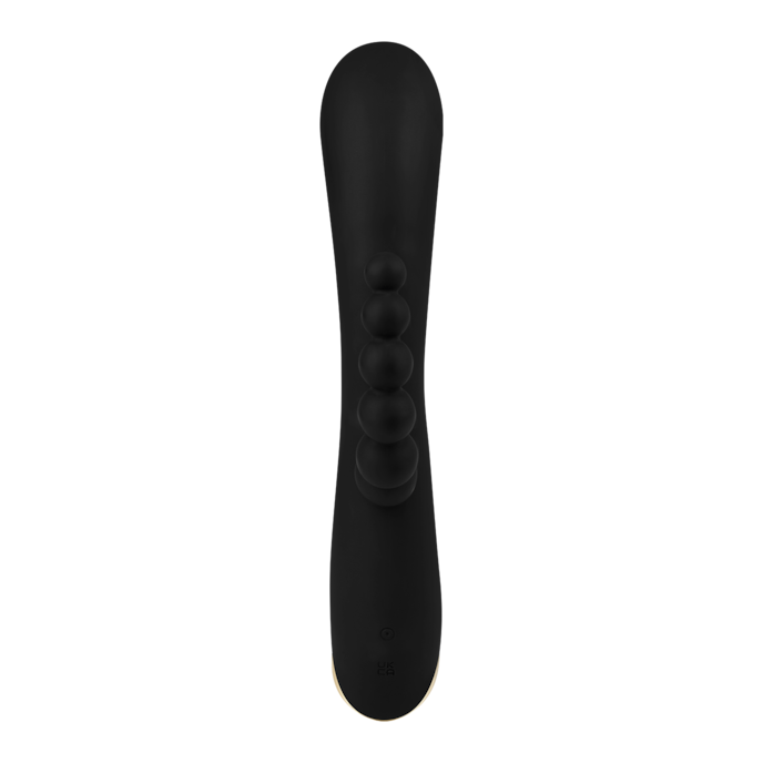 3-in-1-konijnenvibrator-van-siliconen-21-5-cm-Goud-Zwart-3