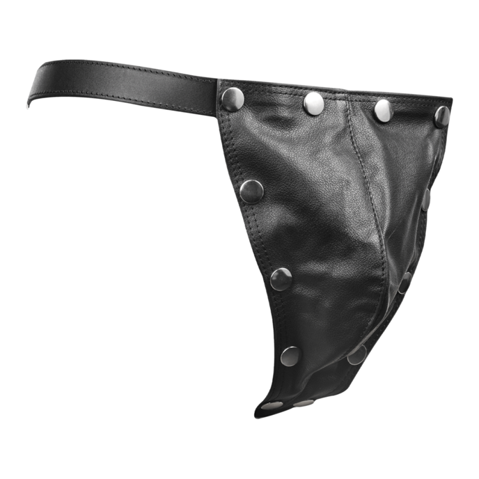 jockstrap-met-leren-klep-Schwarz-Silber-1