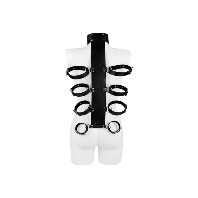 harnais-de-bondage-polyvalent-9-pièces-Argent-Noir-2
