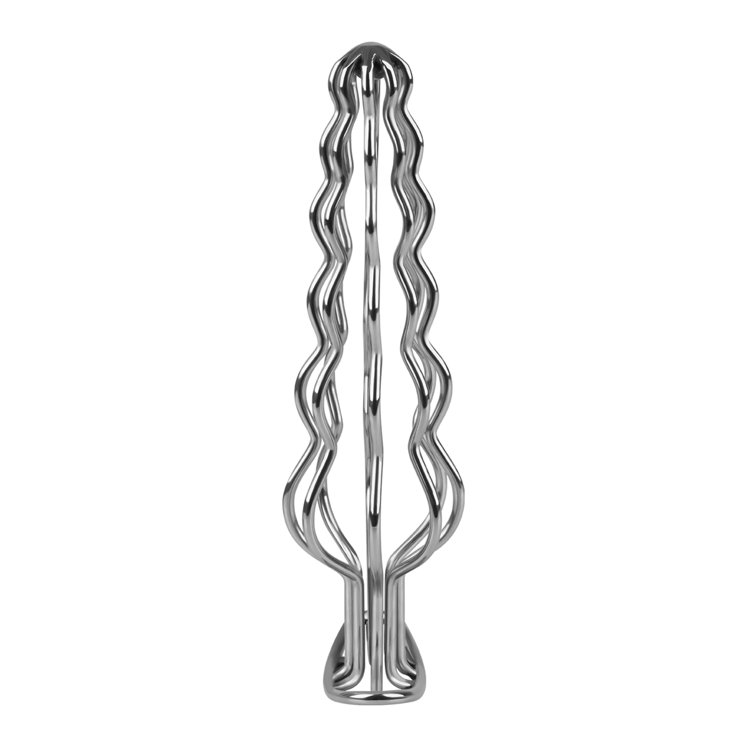 plug-anal-ondulé-en-métal-16-3-cm-Argent-2