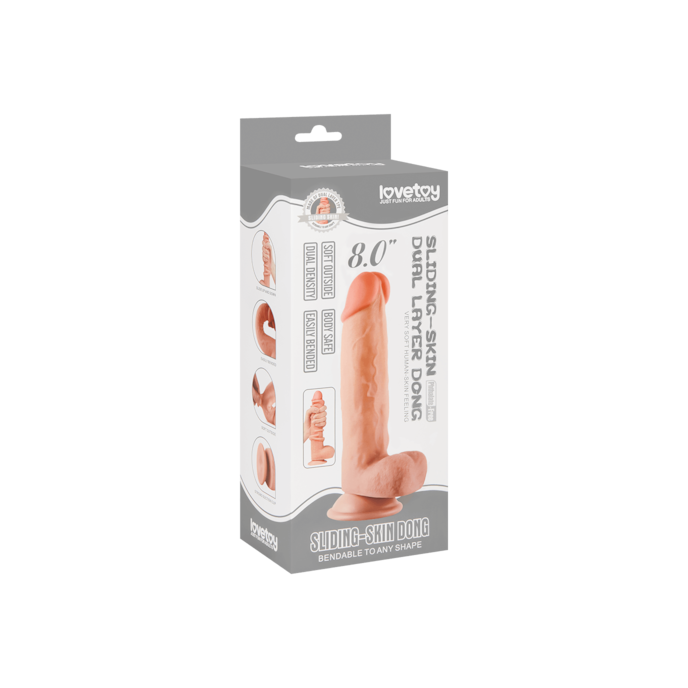 sliding-skin-dildo-20-cm-Natuurlijk licht-4