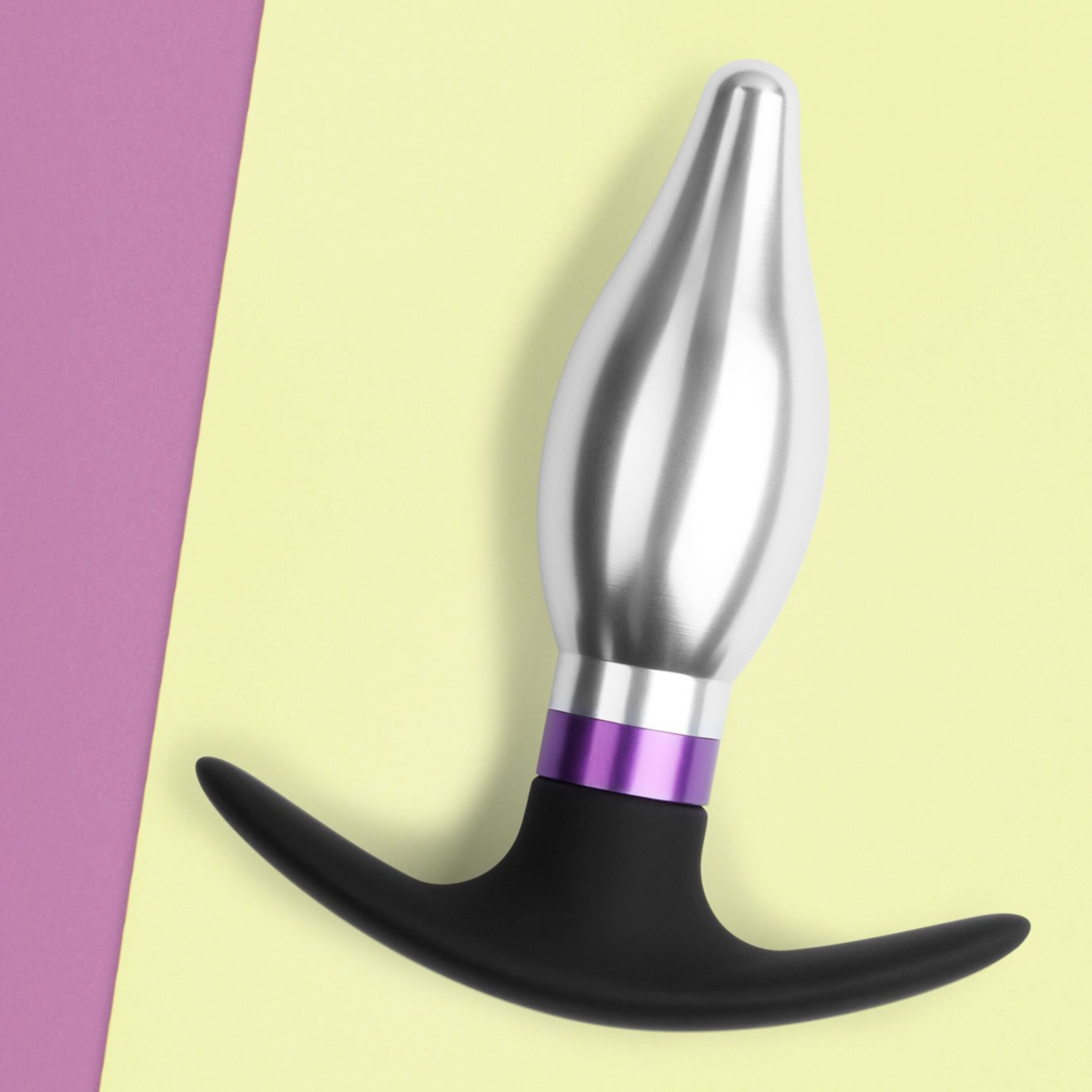 edelstahl-analplug-mit-silikonbasis-9-5-cm-Lila-Schwarz-Silber-2