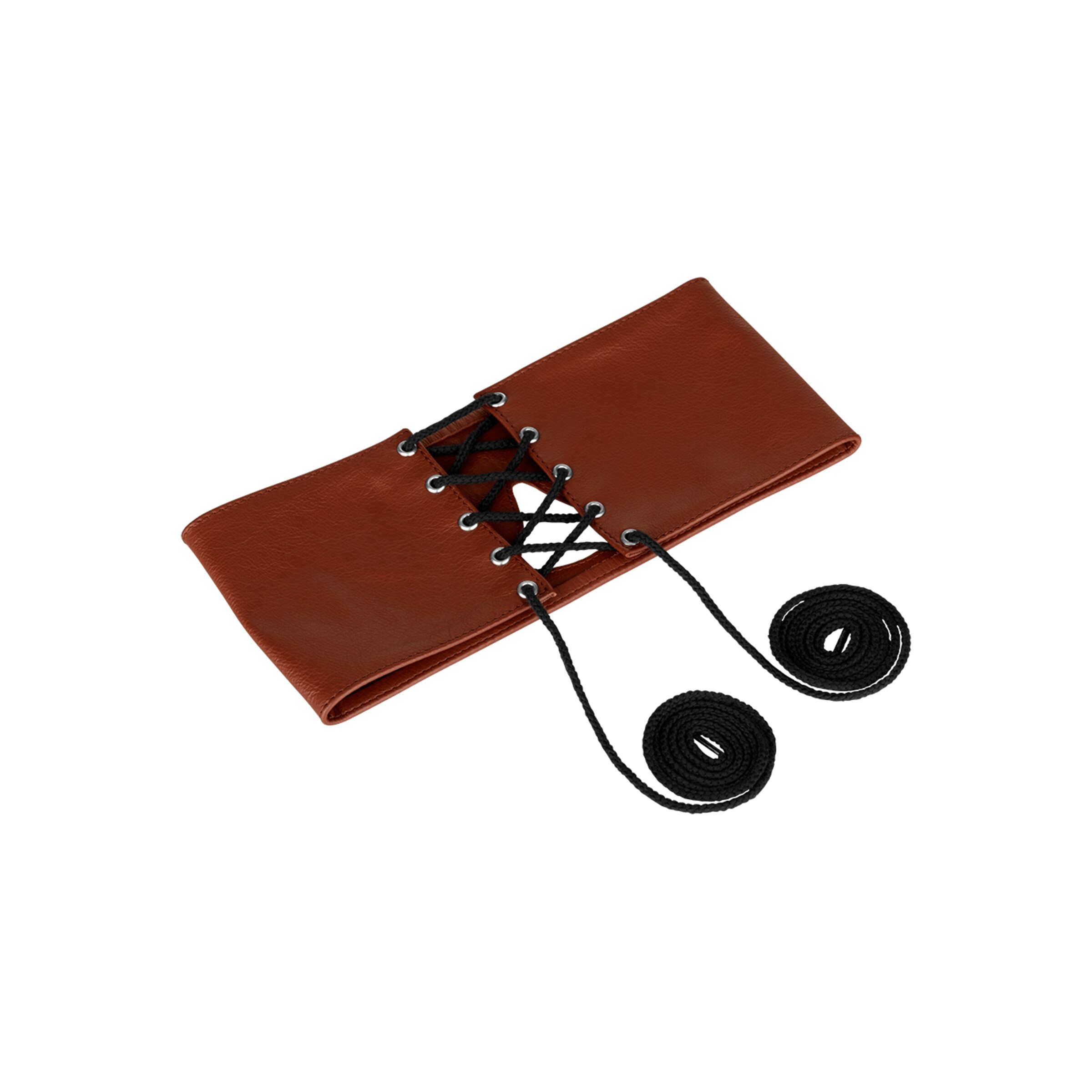 masque-en-cuir-opaque-avec-laçage-Brun-6