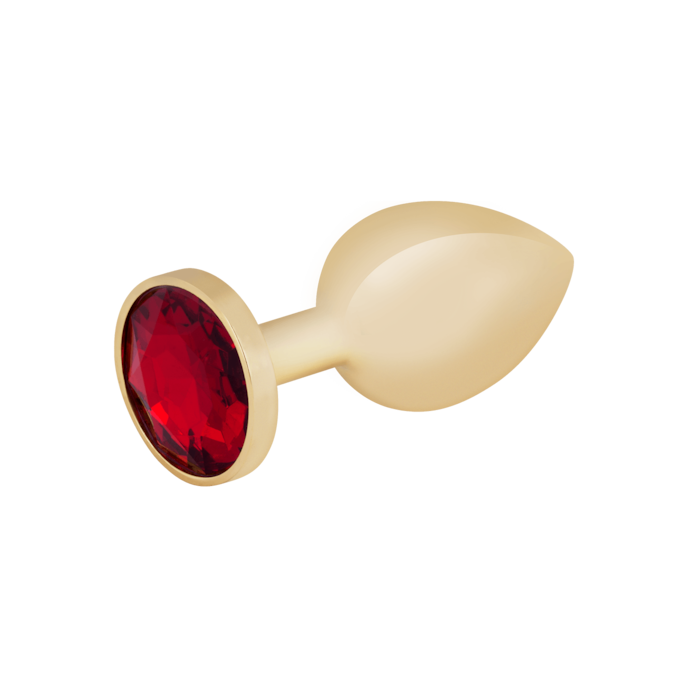edelstalen-dildo-met-kristal-goud-7-5-cm-Bordeaux-Goud-1