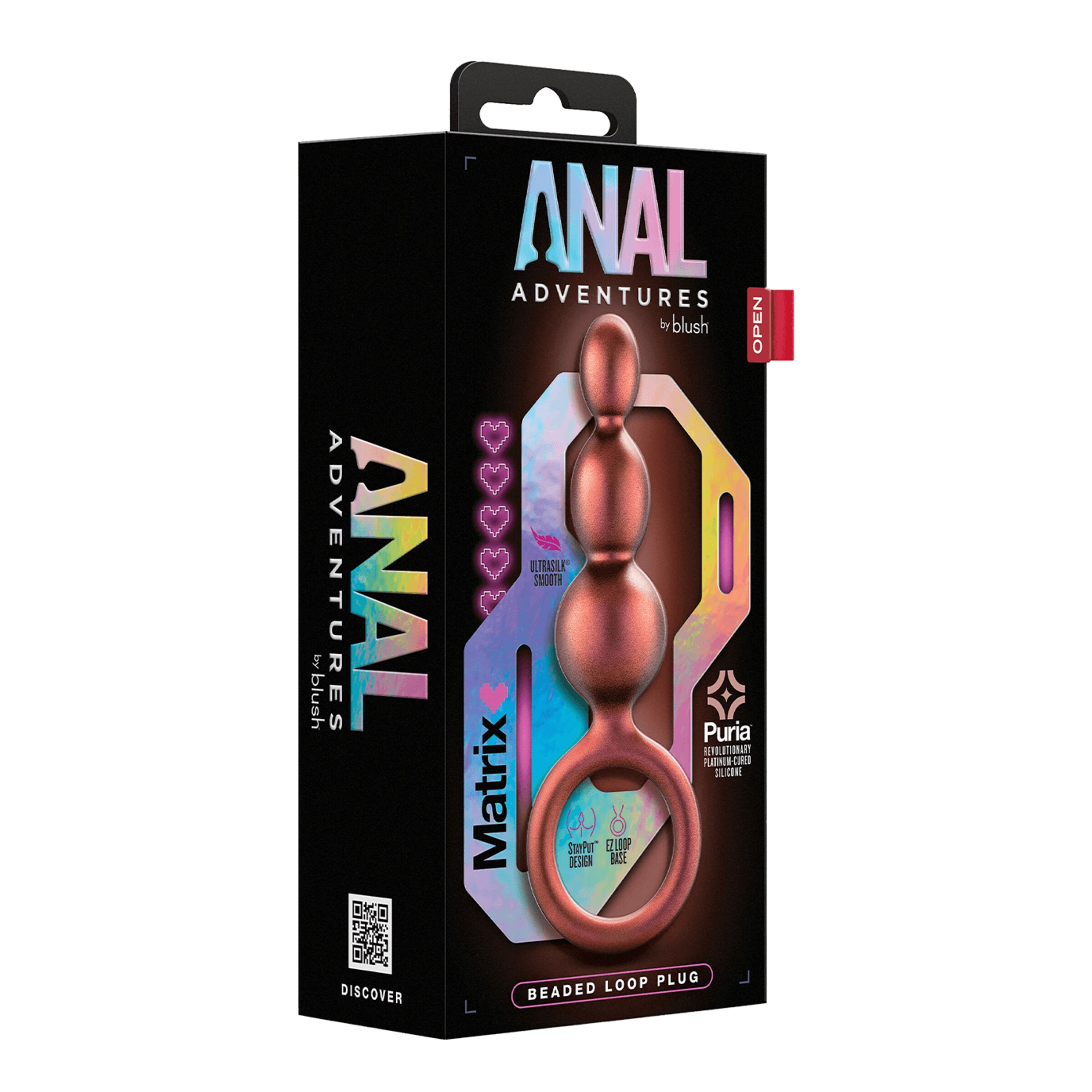 anal-adventures---matrix-beaded-loop-plug-13-9-cm-Bruin-3