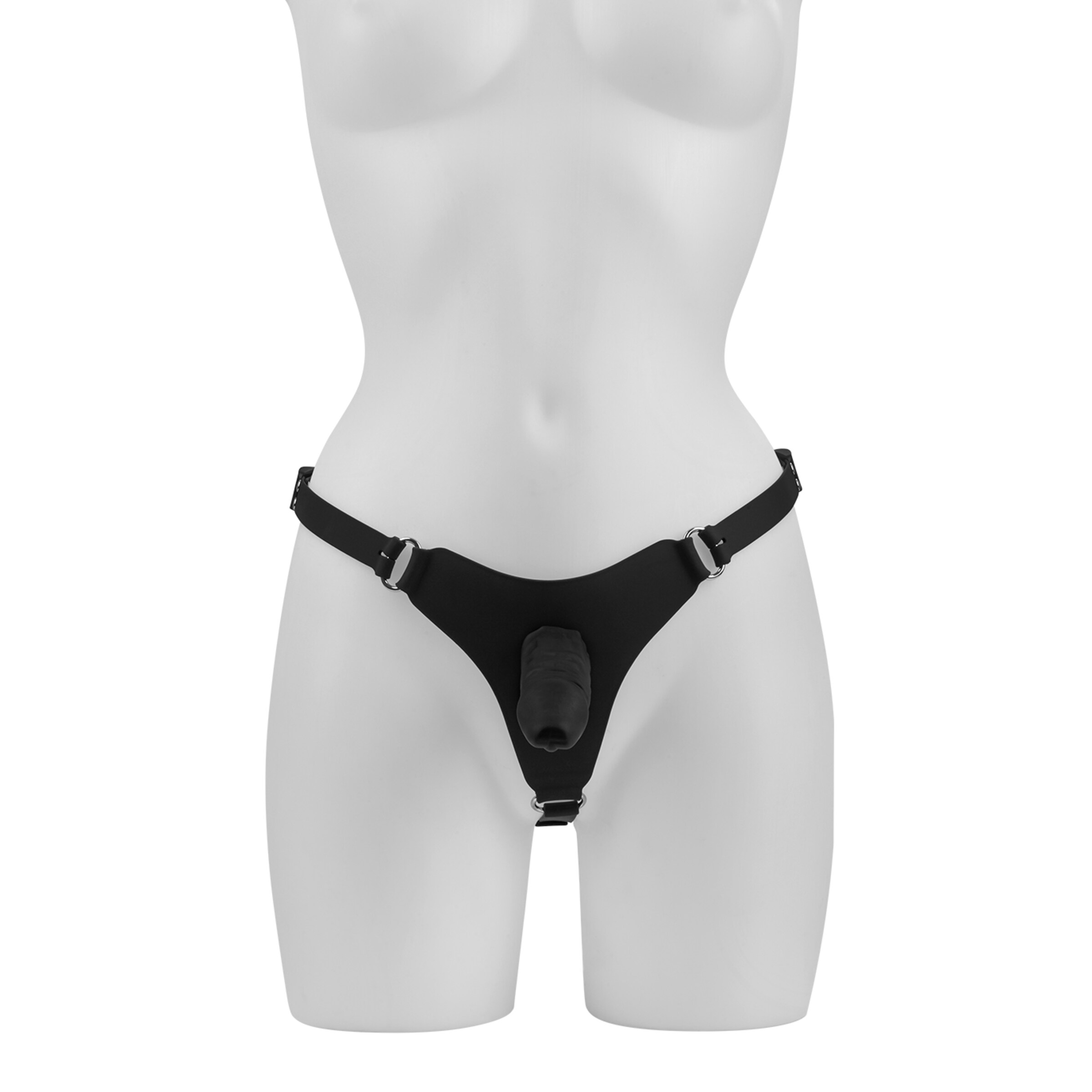 harnais-[nbhy]strap-on-avec-gode-naturel-12-cm-Noir-2
