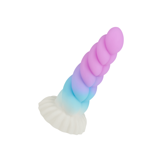 fantasierijke-siliconen-dildo-20-5-cm-Paars-Turkoois-Wit-1