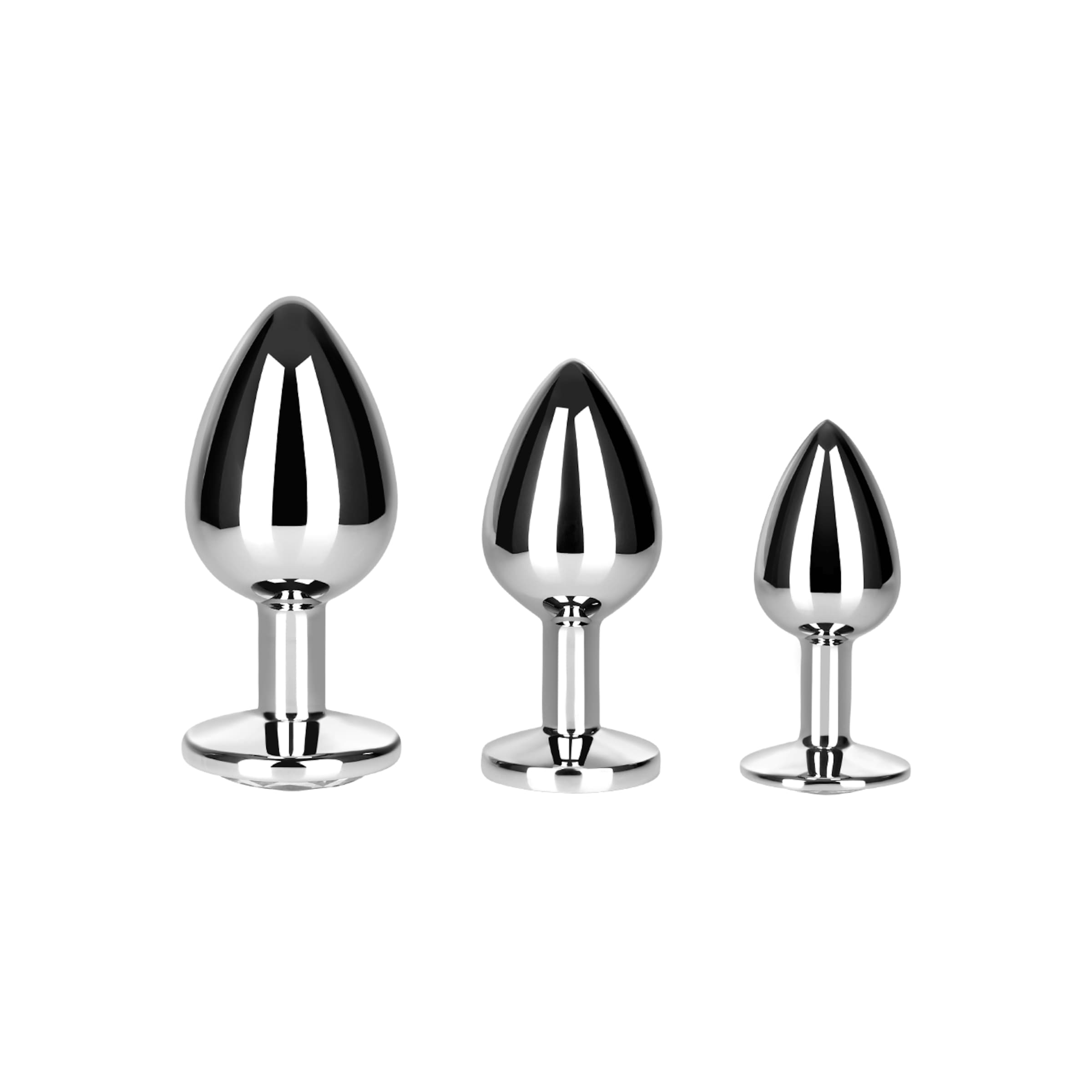 set-de-plugs-anaux-en-aluminium-7---9-5-cm-Argent-Transparent-5