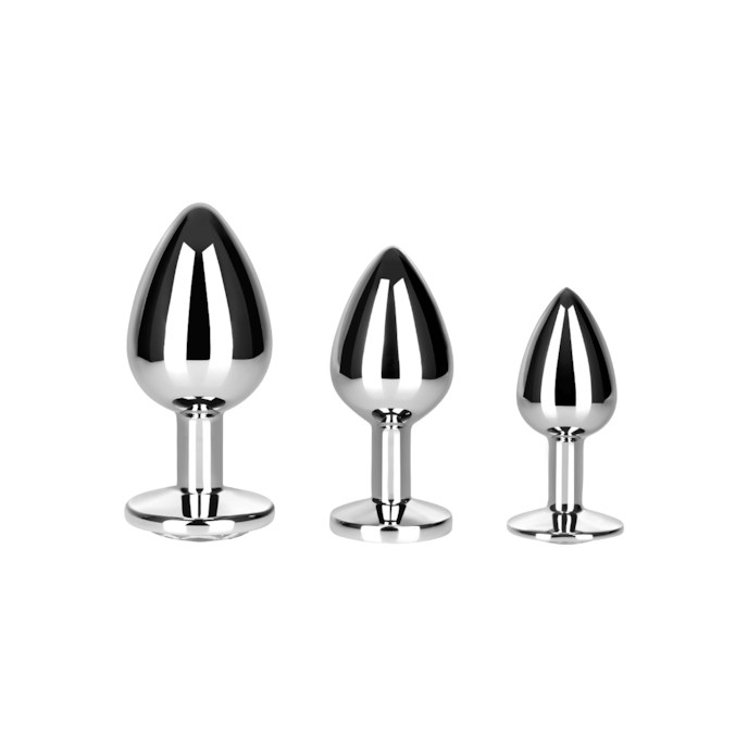 set-de-plugs-anaux-en-aluminium-7---9-5-cm-Argent-Transparent-5