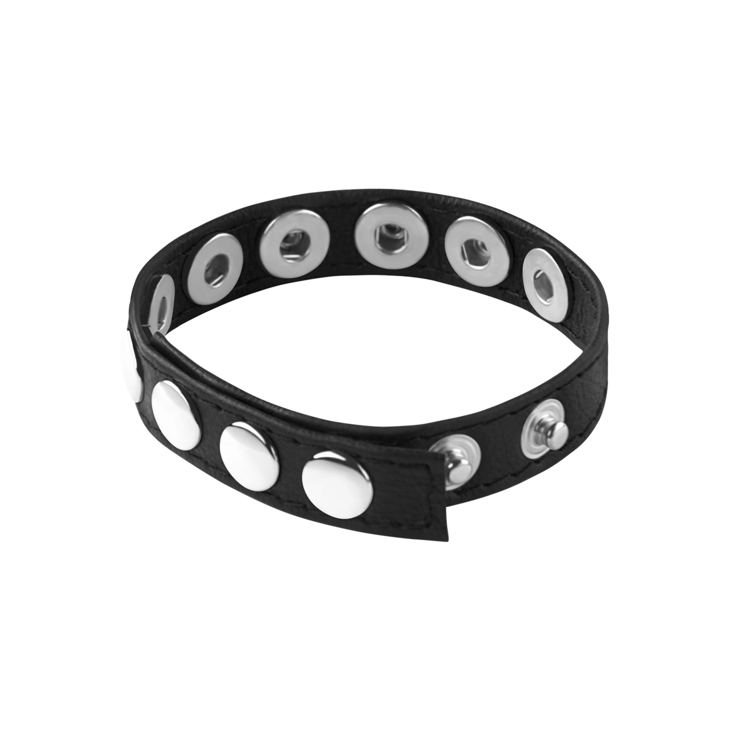 smalle-penisriem-met-knopen-Zilver-Zwart-2