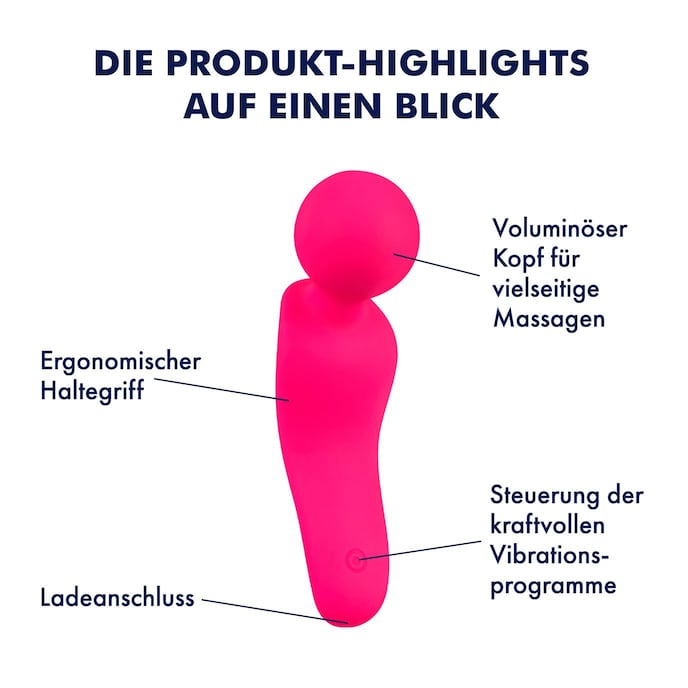 kraftvoller-mini-massager-silikon-14-cm-Neon-pink-Weiß-2