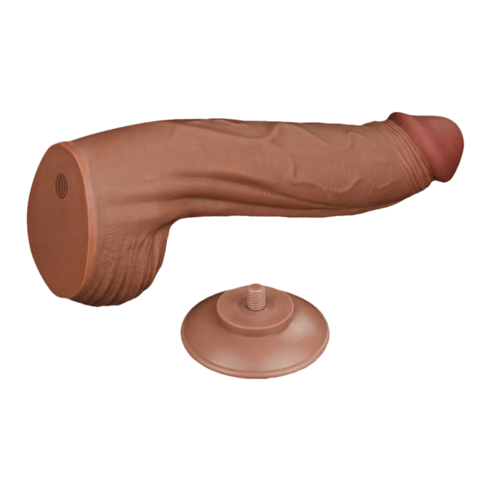 sliding-skin-dildo-31-cm-Brun naturel moyen-6