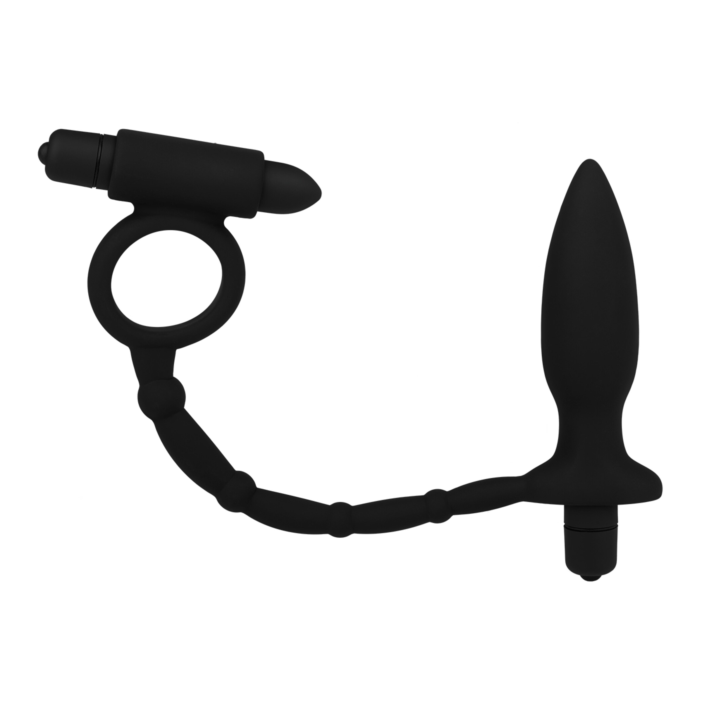 deluxe-lumunu-anaalplug-&-penisring---anaalgel-25-cm-Zwart-2