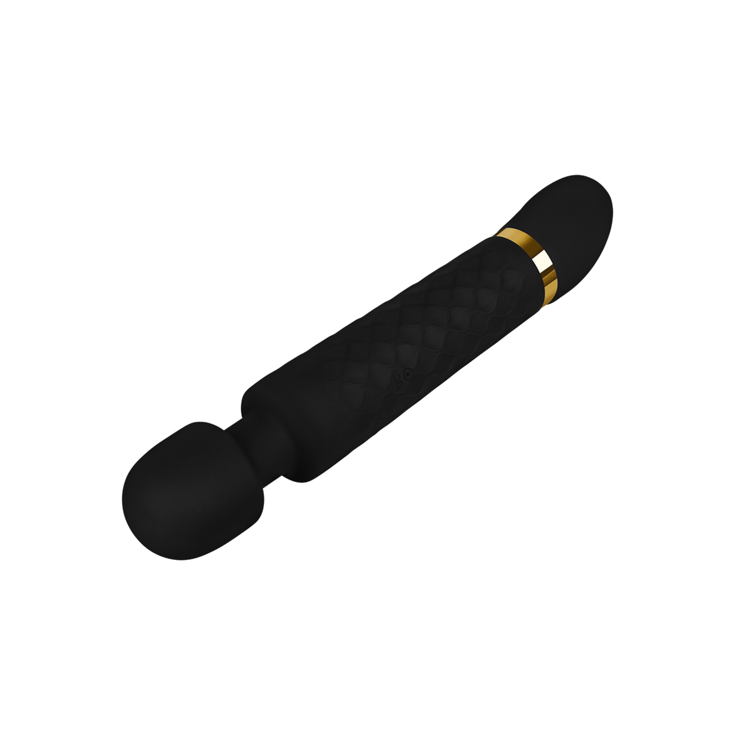 masseur-réversible-en-silicone-25-cm-Noir-Or-7