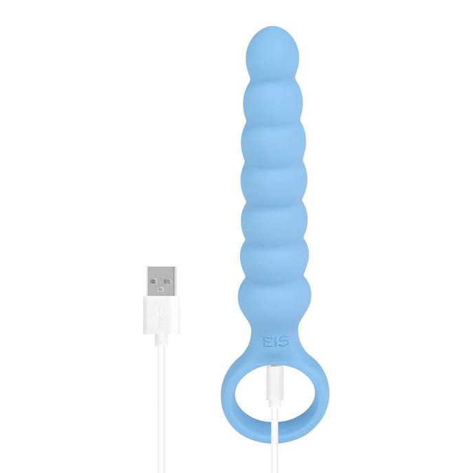 vibromasseur-anal-avec-anneau-de-maintien-16-5-cm-Bleu clair-4