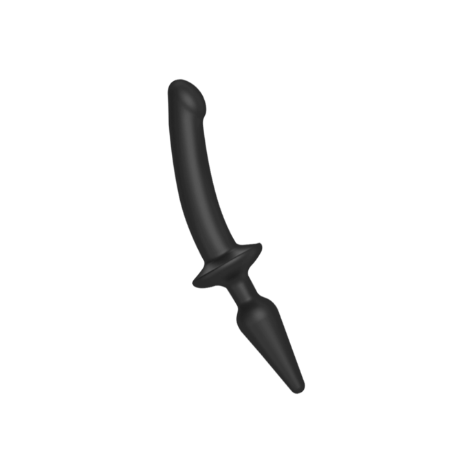 2-in-1-dildo-&-buttplug---maat-s-25-cm-Zwart-1