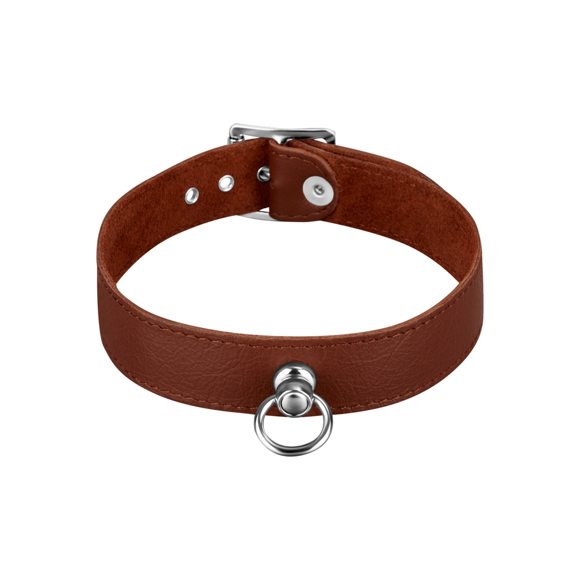 collier-en-cuir-s/m-Brun-5