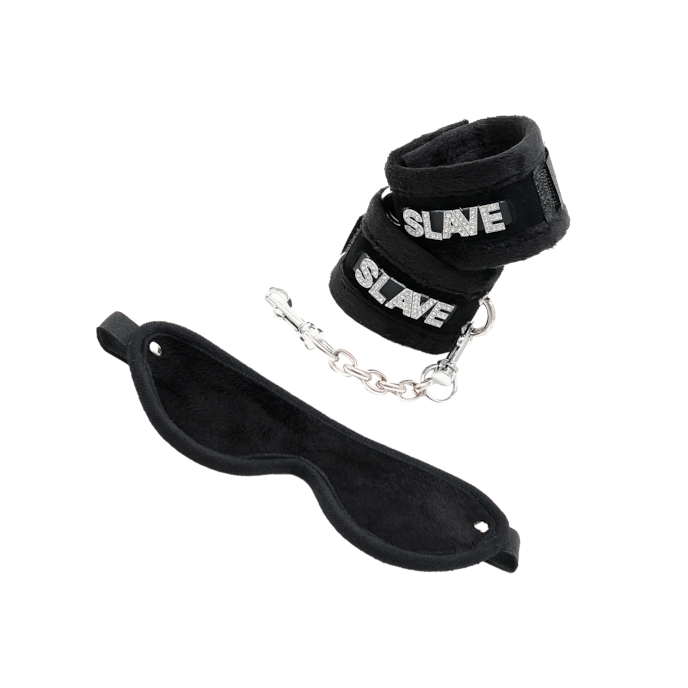 bondageset-met-strass-3-delen-Grijs-Zwart-1