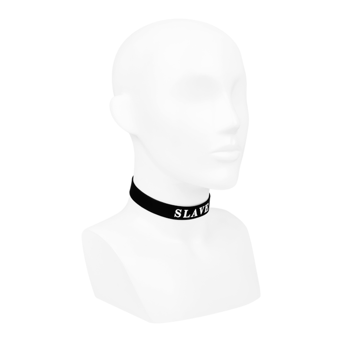 siliconen-halsband-met-slave-print-Zwart-1