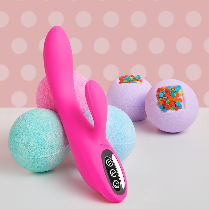 rabbit-en-silicone-de-haute-qualité-22-cm-Rose-2