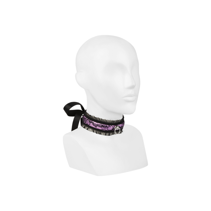 speelse-halsband-met-o-ring-Lila-Schwarz-1