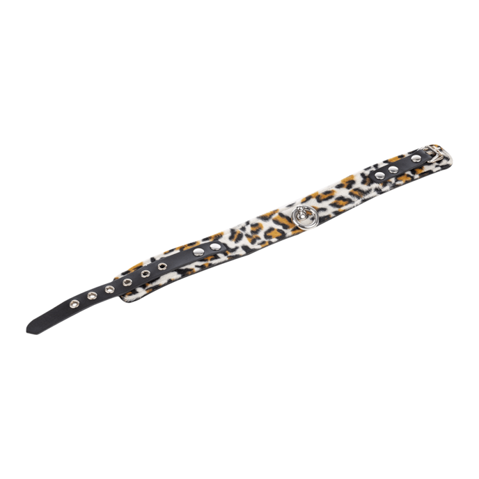 collier-en-cuir-avec-o-ring-Léopard-4