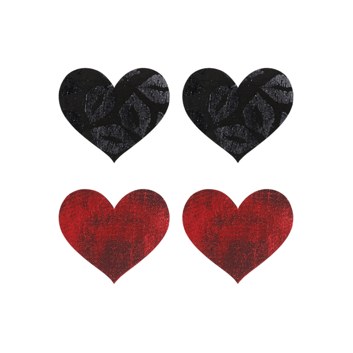 stolen-kisses-hearts-2-delen-Rot-Schwarz-1