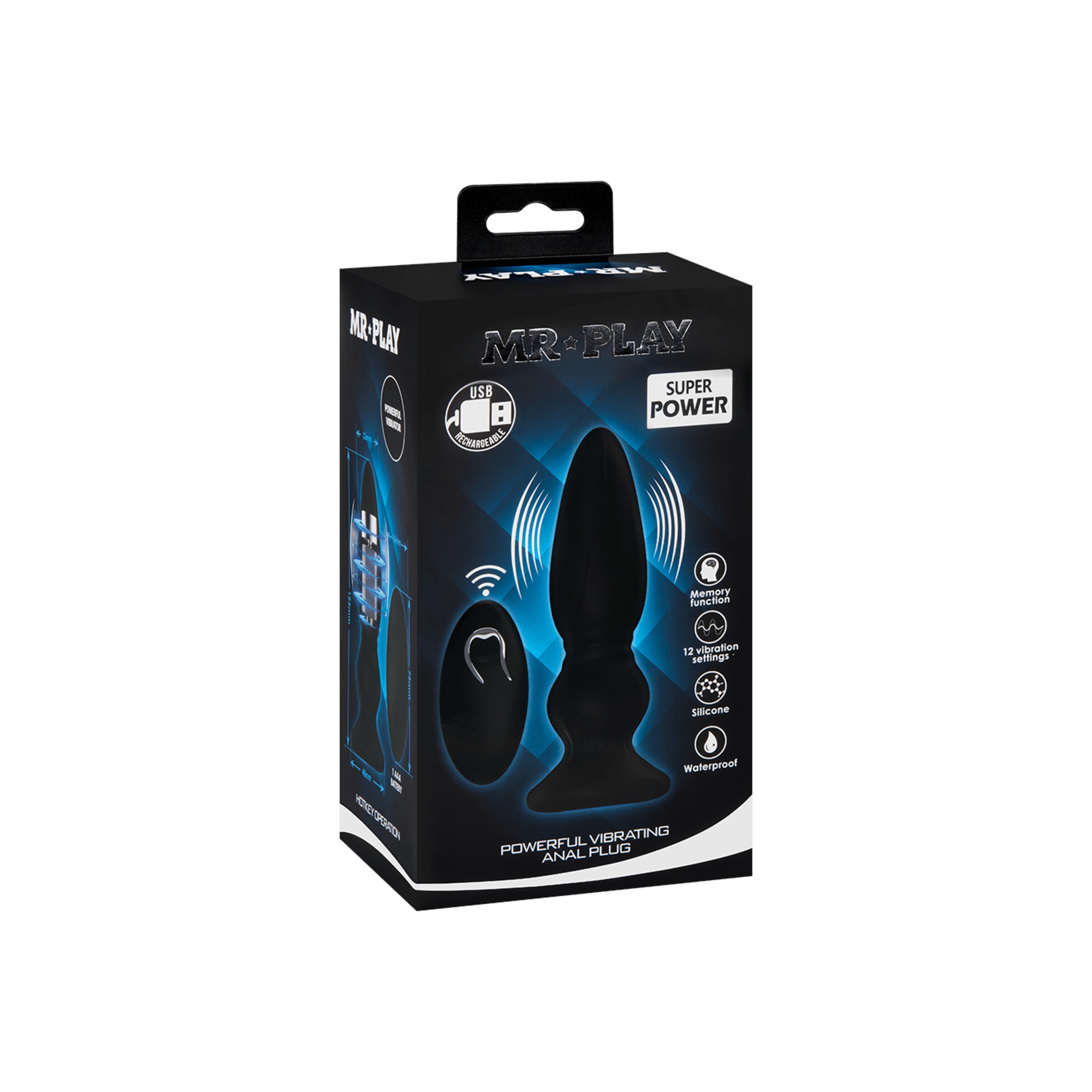 powerful-vibrating-anal-plug-12-5-cm-Schwarz-4