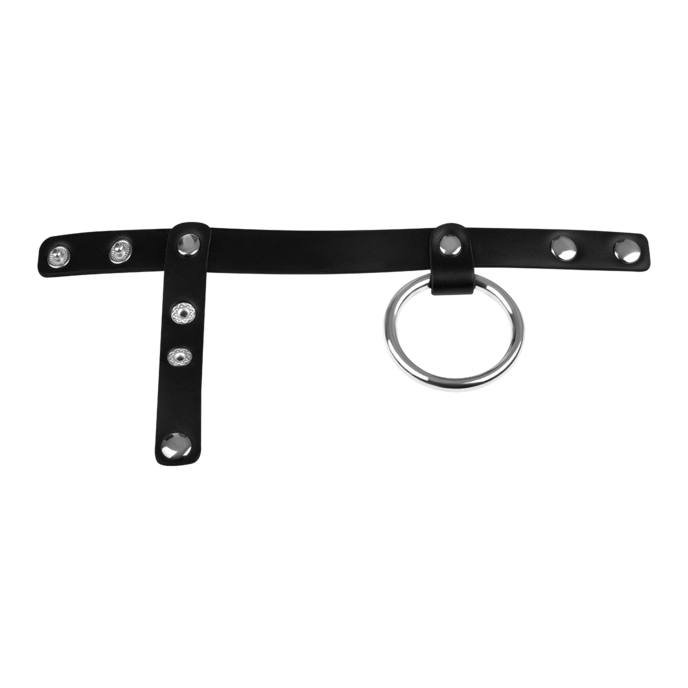 ceinture-testiculaire-avec-anneau-pénien-en-métal-Argent-Noir-2