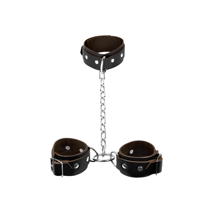 fesseln-mit-verbindungskette-Schwarz-Silber-2