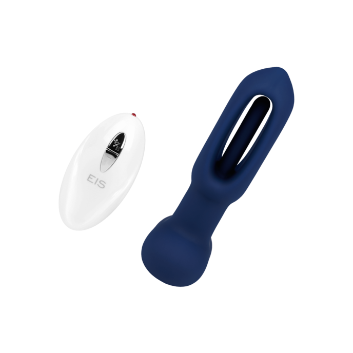 vibromasseur-anal-avec-stimulateur-de-plaisir-13-8-cm-Bleu foncé-1