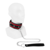 abschließbares-bdsm-halsband-mit-leine-Rot-Schwarz-1